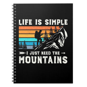 Caderno Espiral Hiker, Eu Só Preciso Das Montanhas