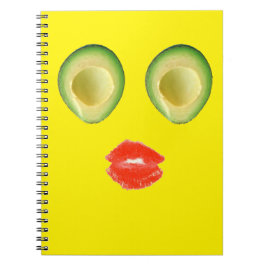 Caderno Espiral Hilarious Avocado Face 4Keith