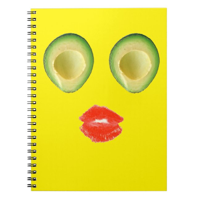 Caderno Espiral Hilarious Avocado Face 4Keith (Frente)