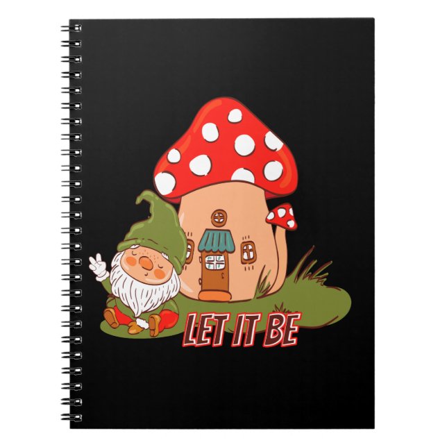 Caderno Espiral Hippie Que Seja Gnomo (Frente)