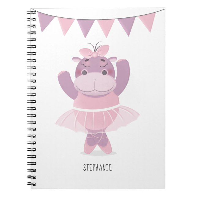 Caderno Espiral Hippo Ballerina (Frente)
