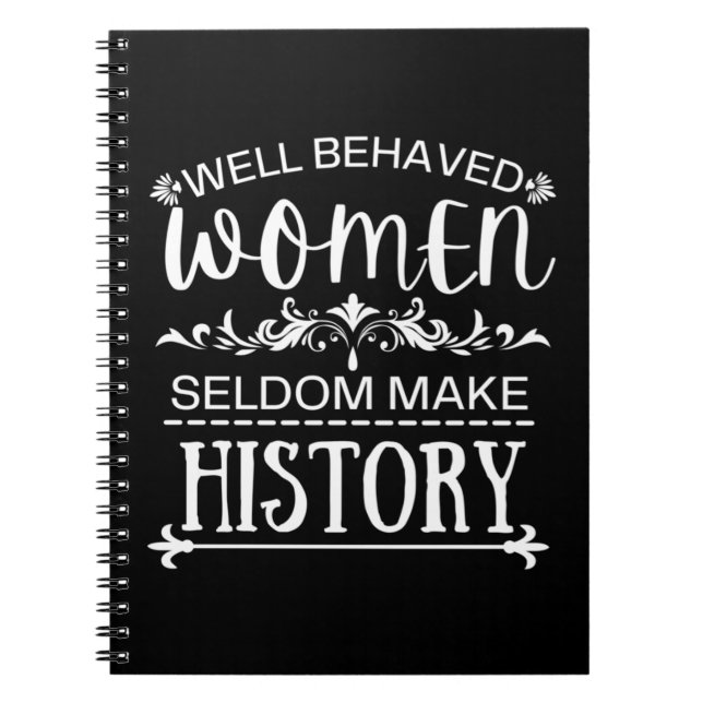 Caderno Espiral História das mulheres (Frente)