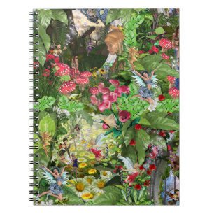 Caderno Espiral Histórias de fantasia da floresta do Reino Unido d