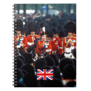 Caderno Espiral HM A Rainha Elizabeth II Prince Philip London