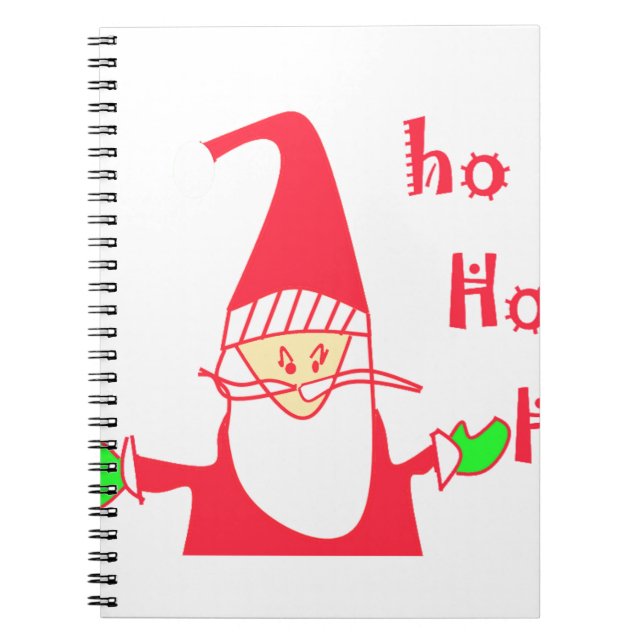 Caderno Espiral Ho Ho Feliz Natal De Papais noeis.png (Frente)
