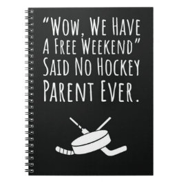 Caderno Espiral Hockey Mãe Oferece Pai Para Crianças Avô Vovô Vovô