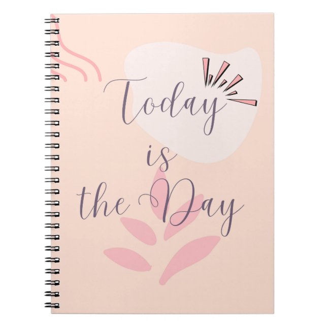 Caderno Espiral Hoje é o dia (Frente)