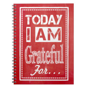 Caderno Espiral "Hoje eu sou grato para…" Diário da gratitude