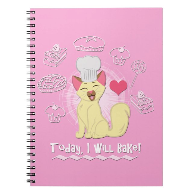 Caderno Espiral Hoje Eu Vou Assar! (Frente)
