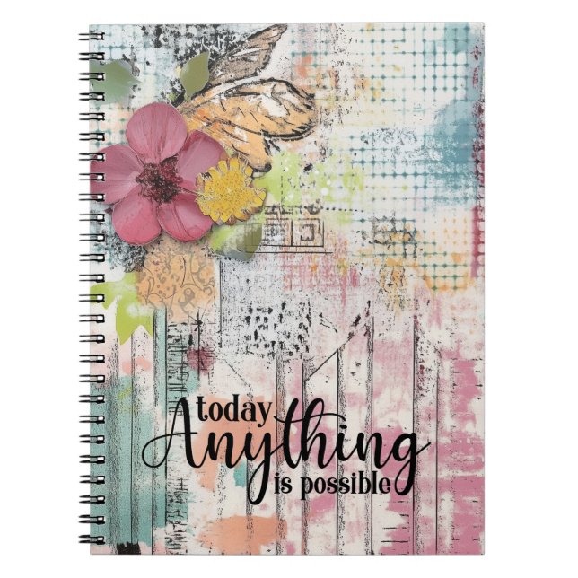 Caderno Espiral Hoje Tudo É Possível Para Notebook (Frente)