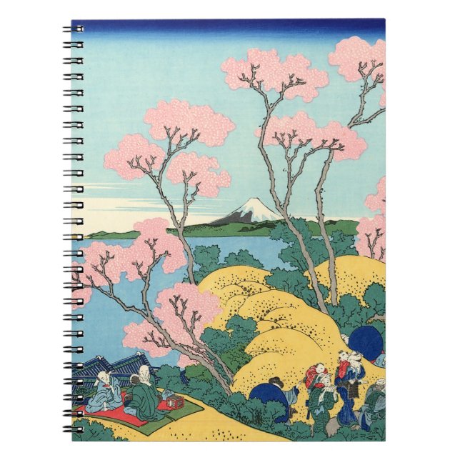 Caderno Espiral Hokusai Fuji de Gotenyama no Tōkaidō (Frente)