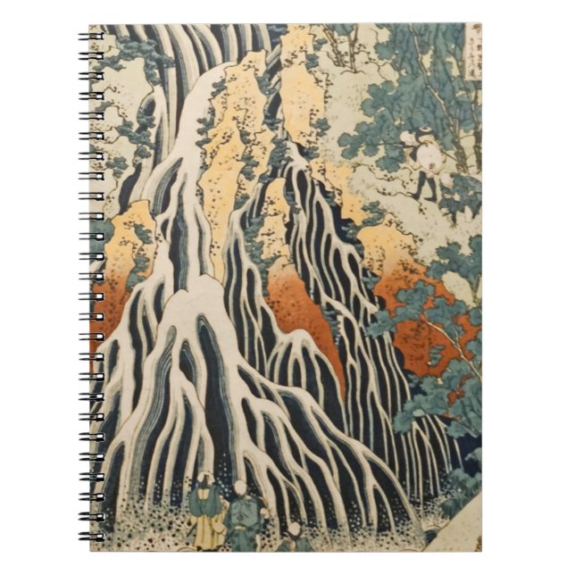 Caderno Espiral Hokusai's Waterfall Kirifuri (Frente)