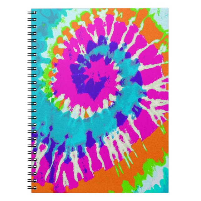 Caderno Espiral holiES - Estilo de Batik Espiral de Energia (Frente)