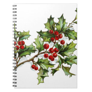 Caderno Espiral Holly Berries 001