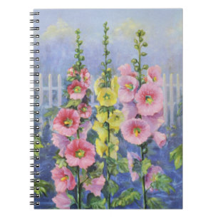 Caderno Espiral Hollyhock rosa e amarelo por Cargill, 1937