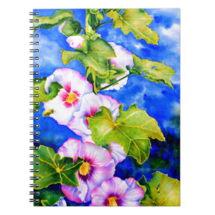 Caderno Espiral Hollyhocks