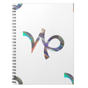 Caderno Espiral holograma Capricórnio