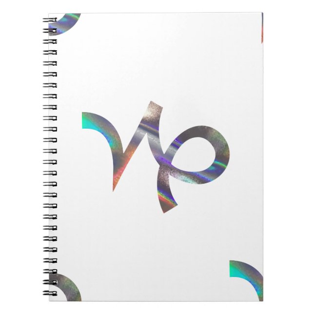 Caderno Espiral holograma Capricórnio (Frente)
