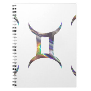 Caderno Espiral holograma Gemini