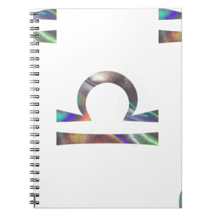 Caderno Espiral holograma Libra