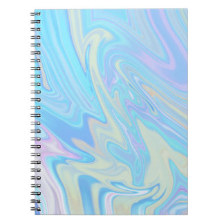 Caderno Espiral Holographic Marble