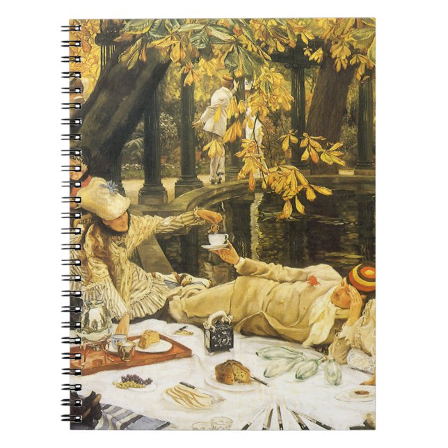 Caderno Espiral Holyday, o piquenique de James Tissot, Arte Vitori (Frente)