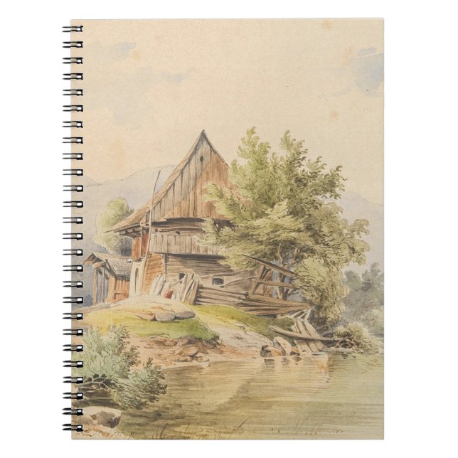 Caderno Espiral Holzhütte am See - Carl Lafite (Frente)