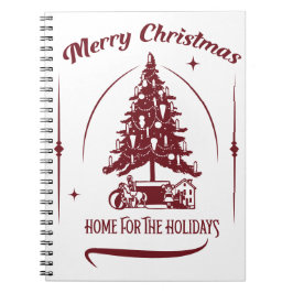 Caderno Espiral Home For the Holidays Vintage Design