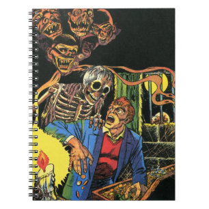 Caderno Espiral Homem Assustado tesouro fantasma Histórias em qua