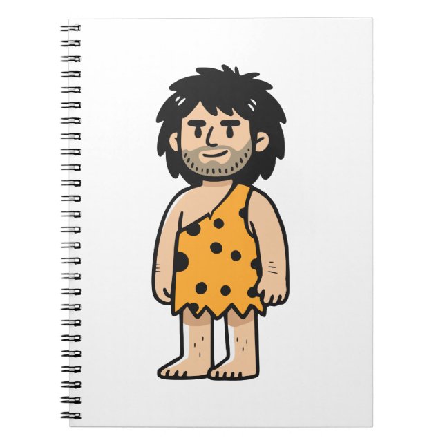 Caderno Espiral homem da caverna Throk (Frente)