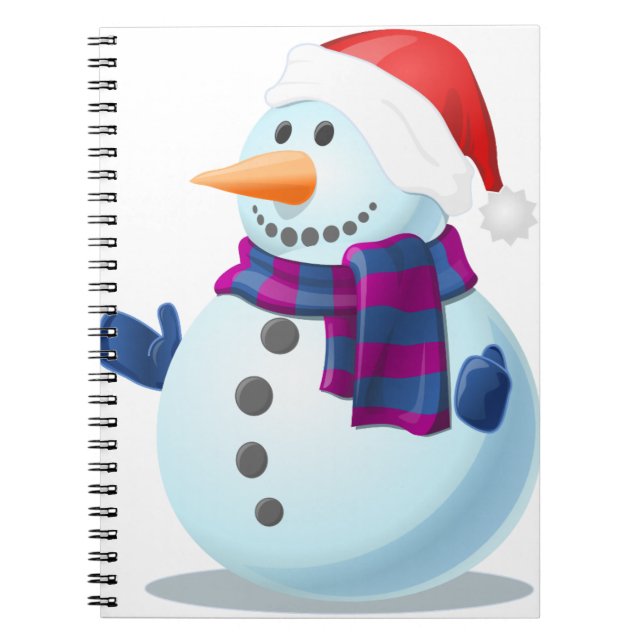 Caderno Espiral homem da neve (Frente)