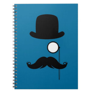 Caderno Espiral Homem de Stache do Moustache do bigode