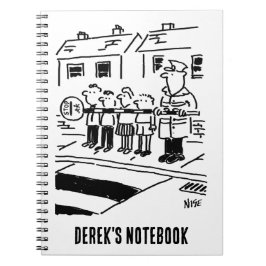 Caderno Espiral Homem do Chupachup Usa Chupachup como Barreira de 