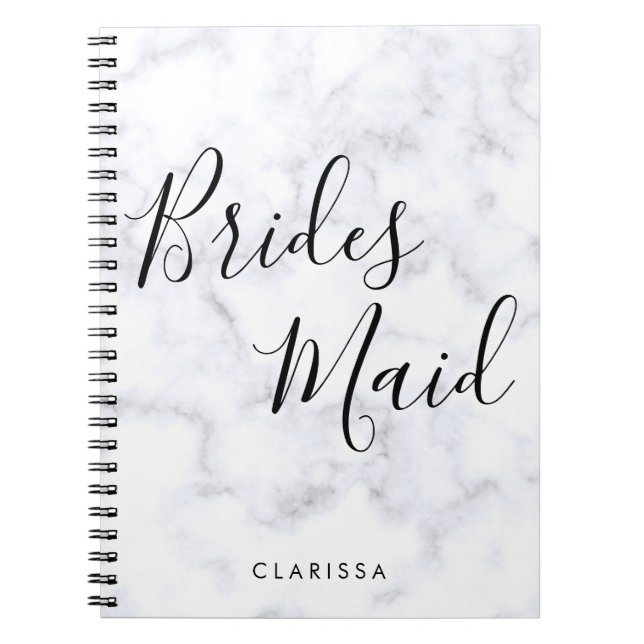 Caderno Espiral Homem-martelo branco elegante e moderno (Frente)