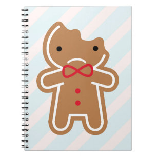 Caderno Espiral Homem Triste De Gingerbread Kawaii