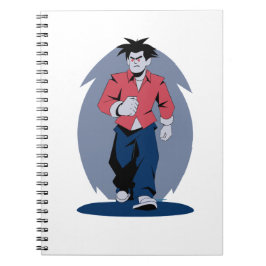 Caderno Espiral Homem zangado andando