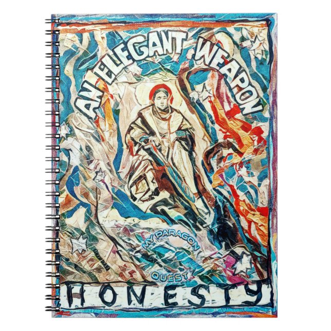 Caderno Espiral Honestidade, uma arma elegante para tempos civiliz (Frente)