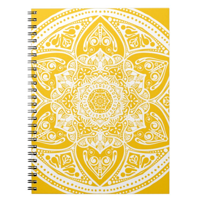Caderno Espiral Honey Mandala (Frente)