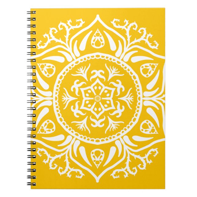 Caderno Espiral Honey Mandala (Frente)
