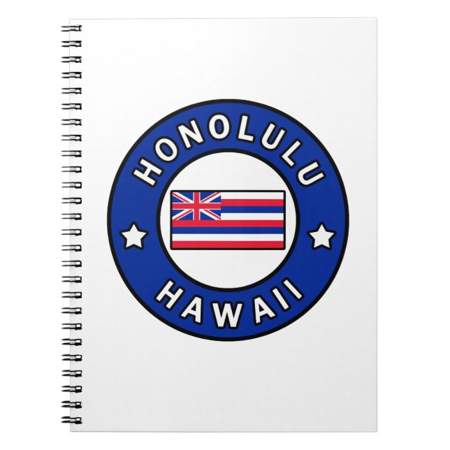 Caderno Espiral Honolulu Hawaii (Frente)