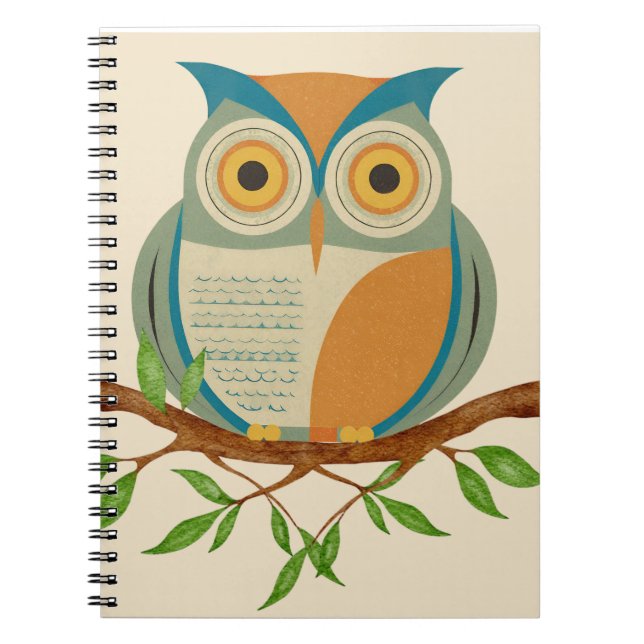 Caderno Espiral Hoots felizes (Frente)