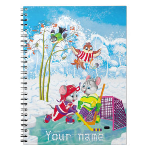 Caderno Espiral hóquei