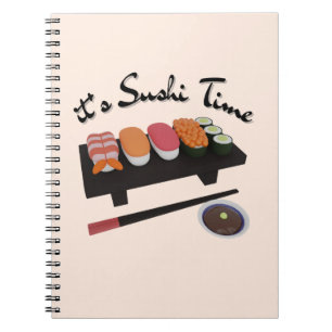 Caderno Espiral Hora de Sushi, Sushi