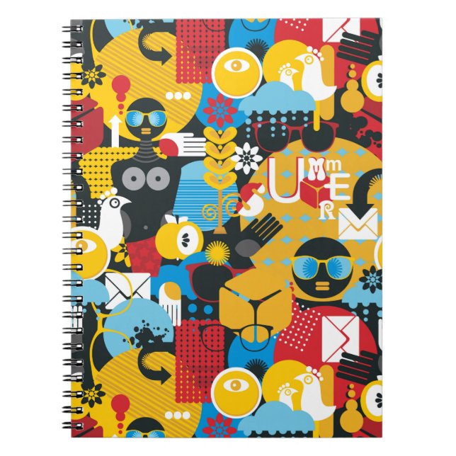 Caderno Espiral Hora de Verão (Frente)