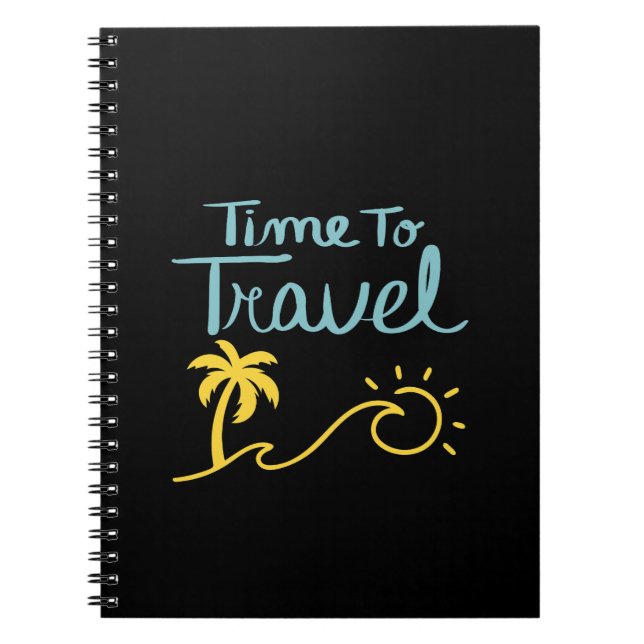 Caderno Espiral Hora de Viajar (Frente)