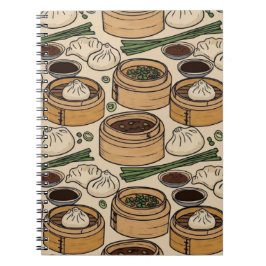 Caderno Espiral Hora do Dim Sum