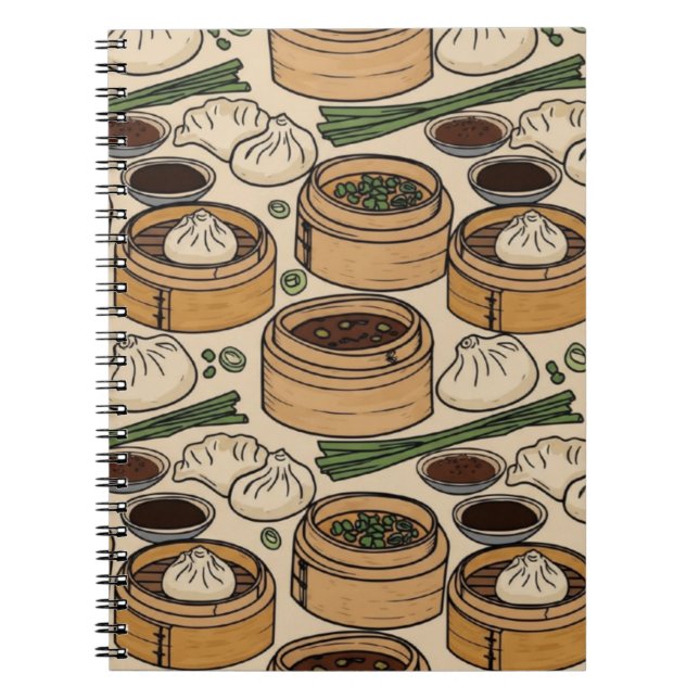 Caderno Espiral Hora do Dim Sum (Frente)