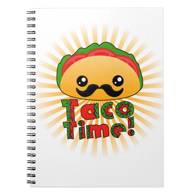 Caderno Espiral Hora do Taco (Frente)