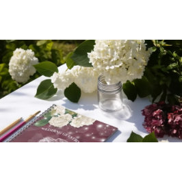 Caderno Espiral Horário do Guestbook Jason Hydrangea