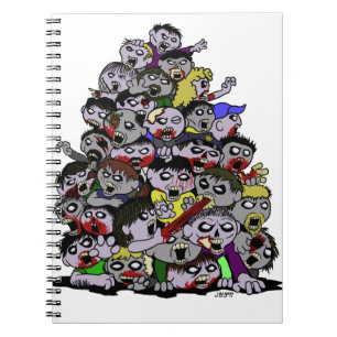 Caderno Espiral Horda do zombi